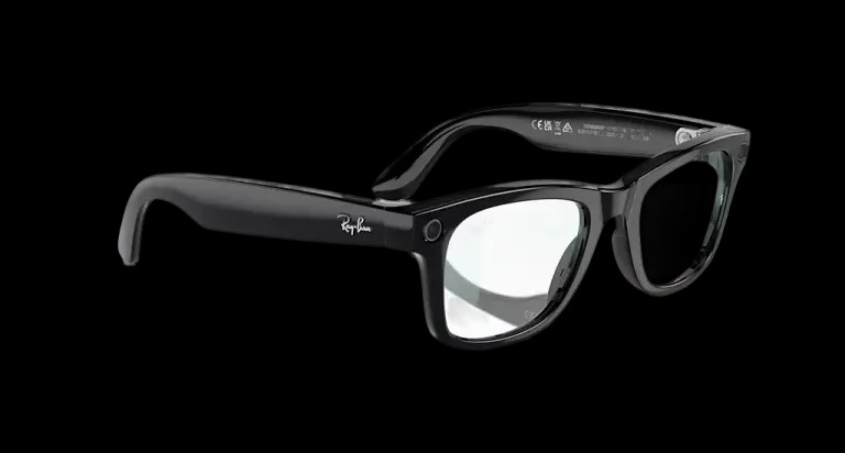 Ray Ban Meta Smart Glasses - Wayfarer Shiny Black Clear Lenses - HypeFly India View 7