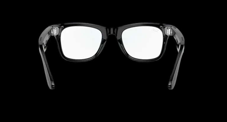 Ray Ban Meta Smart Glasses - Wayfarer Shiny Black Clear Lenses - HypeFly India View 3