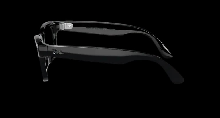 Ray Ban Meta Smart Glasses - Wayfarer Shiny Black Clear Lenses - HypeFly India View 4