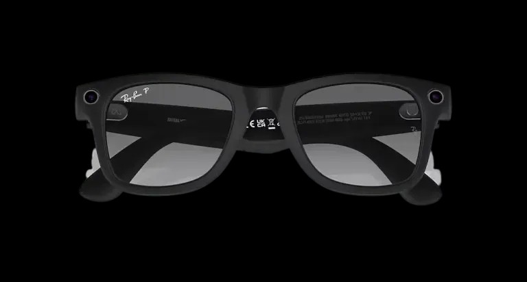 Ray Ban Meta Smart Glasses - Wayfarer Matte Black Graphite Lenses - HypeFly India View 3