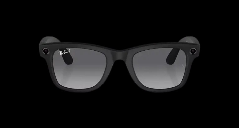 Ray Ban Meta Smart Glasses - Wayfarer Matte Black Graphite Lenses - HypeFly India View 4