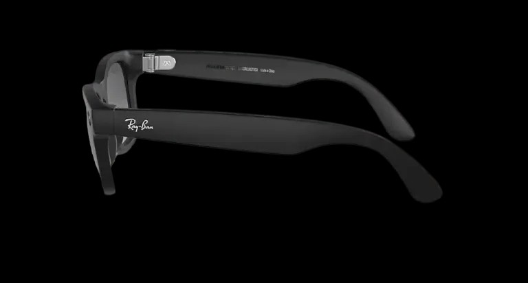 Ray Ban Meta Smart Glasses - Wayfarer Matte Black Graphite Lenses - HypeFly India View 6