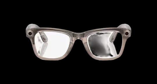 Ray Ban Meta Smart Glasses - Wayfarer Shiny Warm Stone Lenses- Clear/Watermelon Red Transitions - HypeFly India View 2