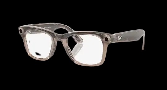Ray Ban Meta Smart Glasses - Wayfarer Shiny Warm Stone Lenses- Clear/Watermelon Red Transitions - HypeFly India View 5
