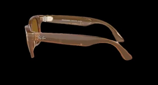 Ray Ban Meta Smart Glasses - Wayfarer 'Shiny Caramel' Lenses - Brown - HypeFly India View 3
