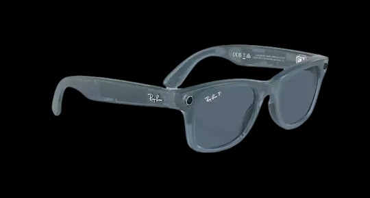 Ray Ban Meta Smart Glasses - Wayfarer Matte Jeans Lenses- Dusty Blue - HypeFly India View 2