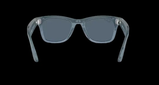 Ray Ban Meta Smart Glasses - Wayfarer Matte Jeans Lenses- Dusty Blue - HypeFly India View 4