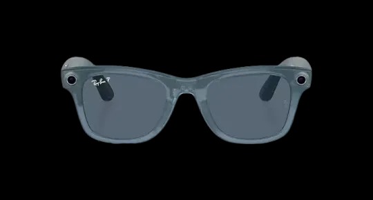 Ray Ban Meta Smart Glasses - Wayfarer Matte Jeans Lenses- Dusty Blue - HypeFly India View 5