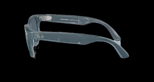 Ray Ban Meta Smart Glasses - Wayfarer Matte Jeans Lenses- Dusty Blue - HypeFly India View 3