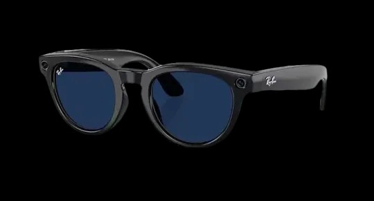 Ray-Ban Meta Low Bridge Fit Headliner 'Shiny Black' Lenses -  Clear/Sapphire Transitions - HypeFly India View 1