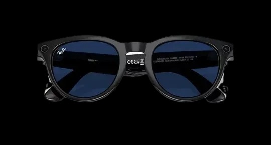 Ray-Ban Meta Low Bridge Fit Headliner 'Shiny Black' Lenses -  Clear/Sapphire Transitions - HypeFly India View 5