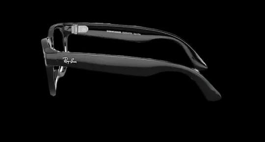 Ray-Ban Meta Low Bridge Fit Headliner 'Shiny Black' Lenses -  Clear/Sapphire Transitions - HypeFly India View 6