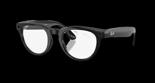 Ray-Ban Meta Low Bridge Fit Headliner 'Shiny Black' Lenses -  Clear/Sapphire Transitions - HypeFly India View 2