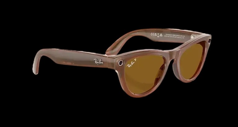 Ray Ban Meta Skyler 'Shiny Caramel' - Brown Lenses - HypeFly India View 7