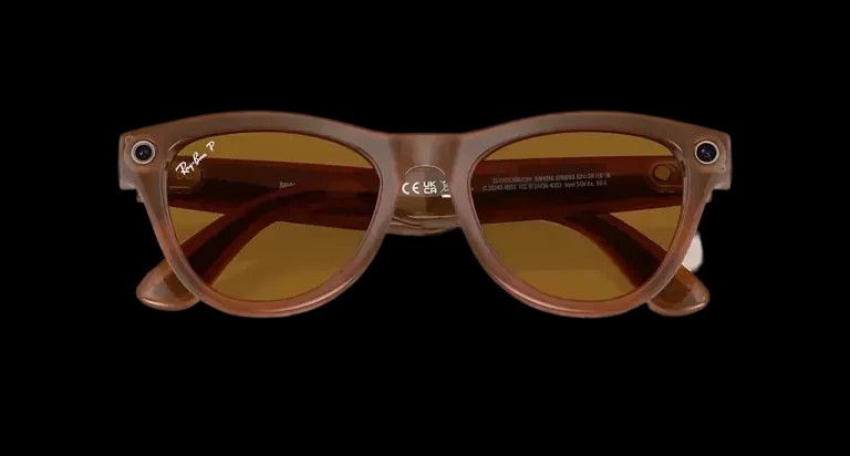 Ray Ban Meta Skyler 'Shiny Caramel' - Brown Lenses - HypeFly India View 5