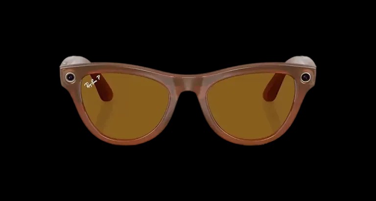 Ray Ban Meta Skyler 'Shiny Caramel' - Brown Lenses - HypeFly India View 2