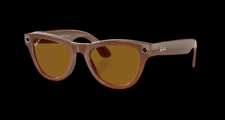 Ray Ban Meta Skyler 'Shiny Caramel' - Brown Lenses - HypeFly India View 1