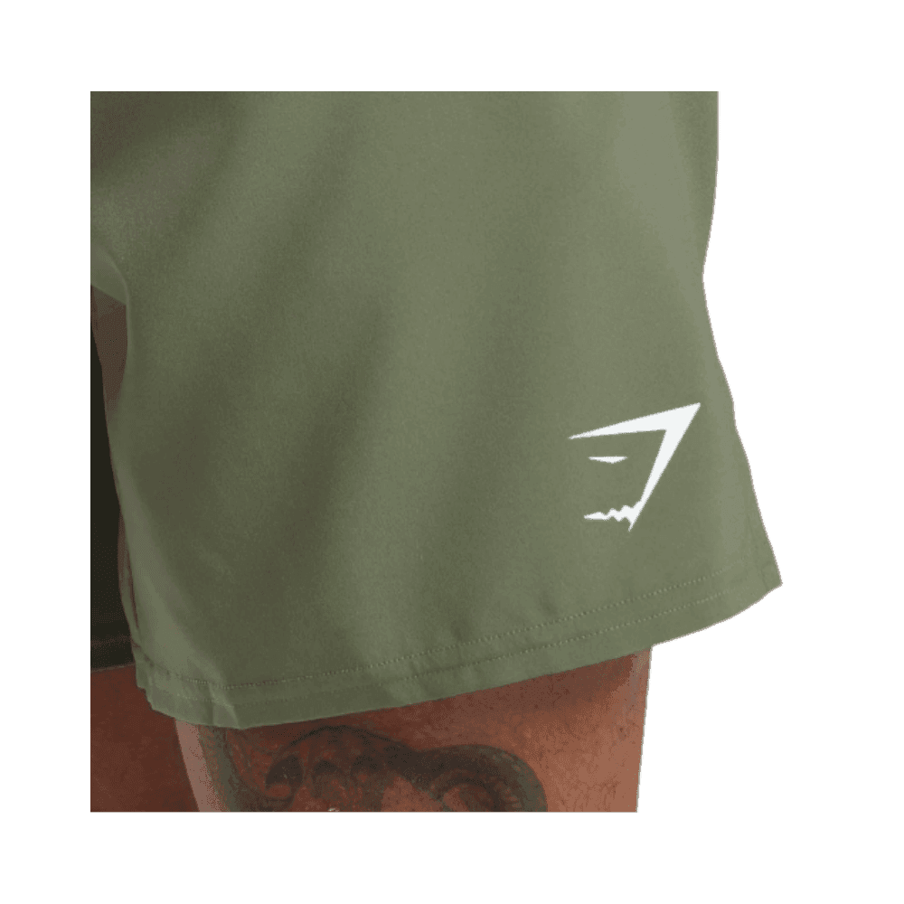 Gymshark Arrival 7" Shorts Core Olive - HypeFly India View 3