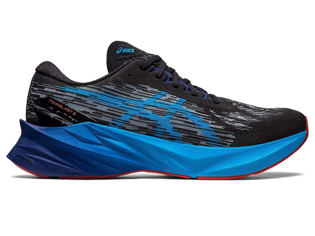 Asics Novablast 3 Black/Island Blue - HypeFly India View 1