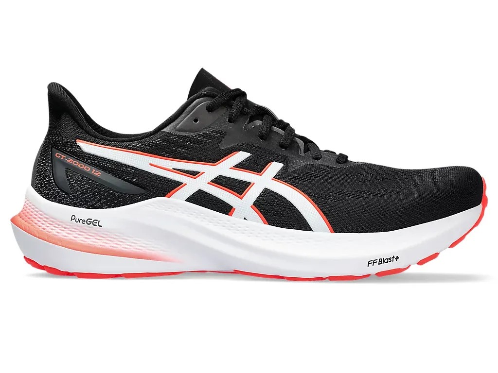 Asics GT-2000 Black/Sunrise Red - HypeFly India View 1
