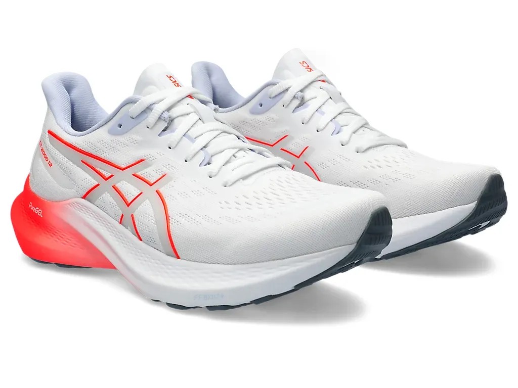 Asics GT-2000 White/Sunrise Red - HypeFly India View 3