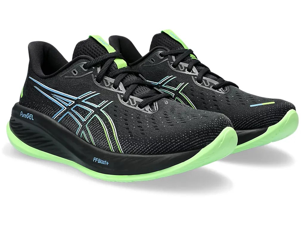 Asics Gel Cumulus 26 Black/Electric Lime - HypeFly India View 3