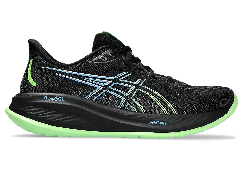 Asics Gel Cumulus 26 Black/Electric Lime - HypeFly India View 1