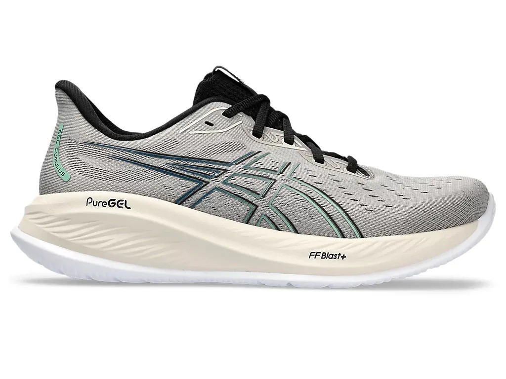 Asics Gel Cumulus 26 Moonrock/Dark Mint - HypeFly India View 1