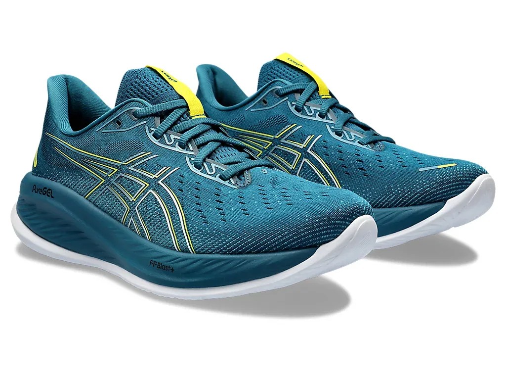Asics Gel Cumulus 26 Evening Teal/Bright Yellow - HypeFly India View 3