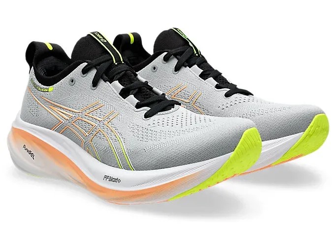 Asics Gel Nimbus 26 Piedmont Grey/Safety Yellow - HypeFly India View 2