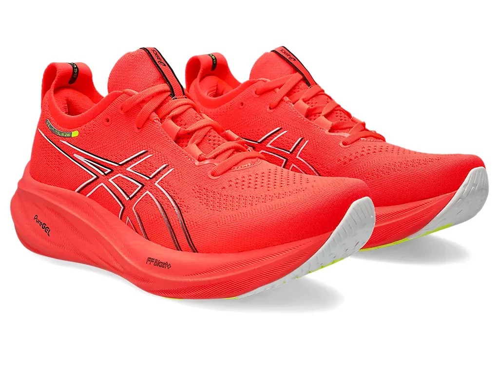 Asics Gel Nimbus 26 Sunrise Red/Black - HypeFly India View 2
