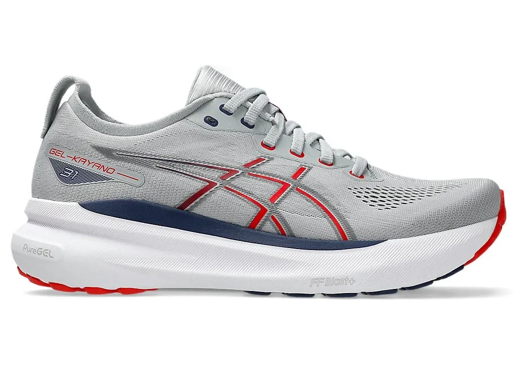 Asics Gel Kayano 31 Piedmont Grey/Fiery Red - HypeFly India View 1