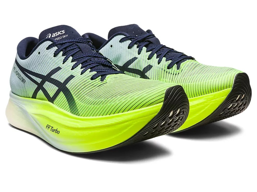 Asics Metaspeed Sky+ Hazard Green/Sky - HypeFly India View 2