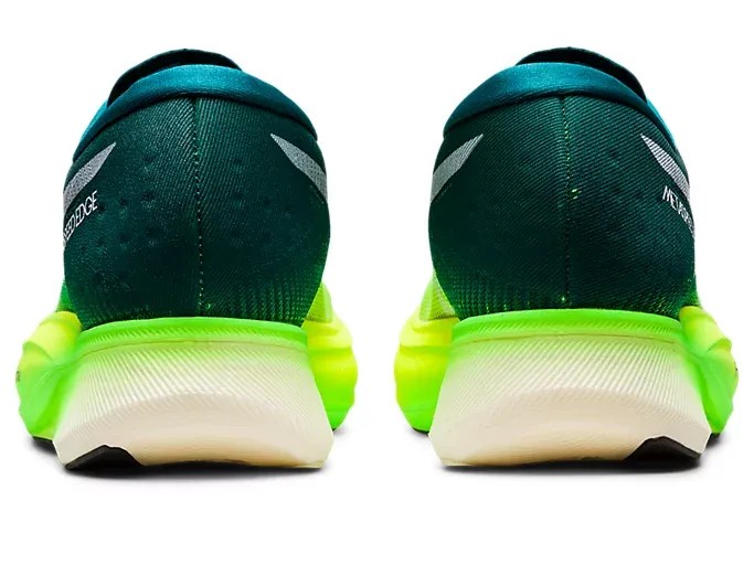 Asics Metaspeed Edge+ Velvet Pine/Safety Yellow - HypeFly India View 3