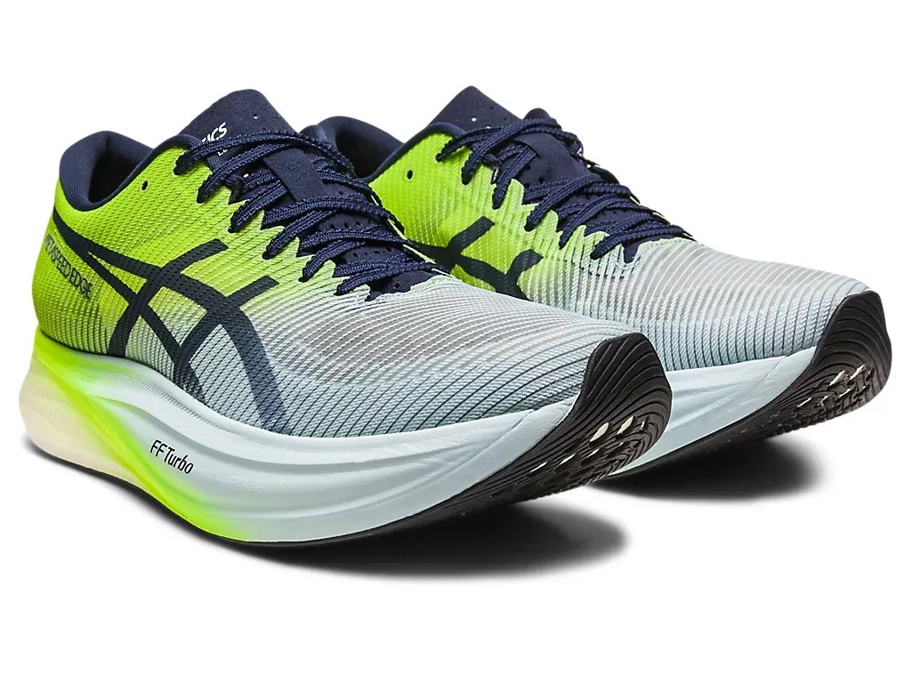 Asics Metaspeed Edge+ Sky/Hazard Green - HypeFly India View 2