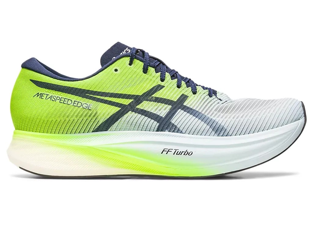 Asics Metaspeed Edge+ Sky/Hazard Green - HypeFly India View 1