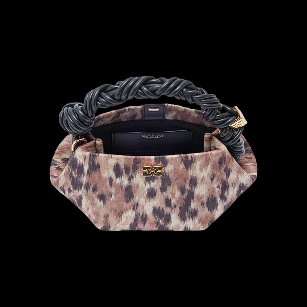 Ganni Mini Bou Bag in Printed Taffeta	 - HypeFly India View 3