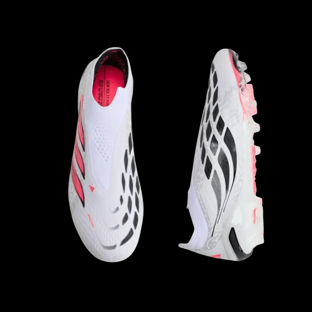 Adidas Predator Elite Laceless Artificial Ground Soccer Cleats Cloud White - HypeFly India View 3
