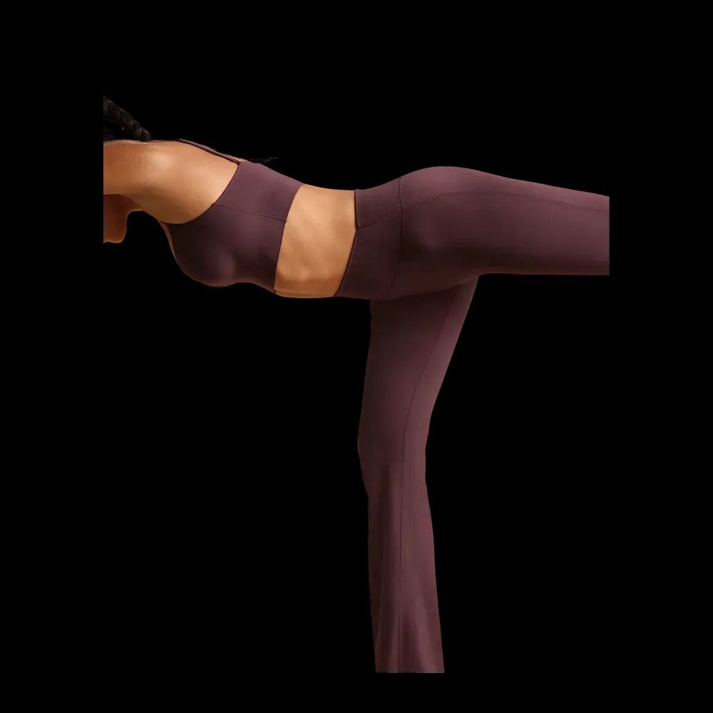 Nike X Skims Matte Women's High-Waisted Slim Flared Leggings CURRANT - HypeFly India View 3