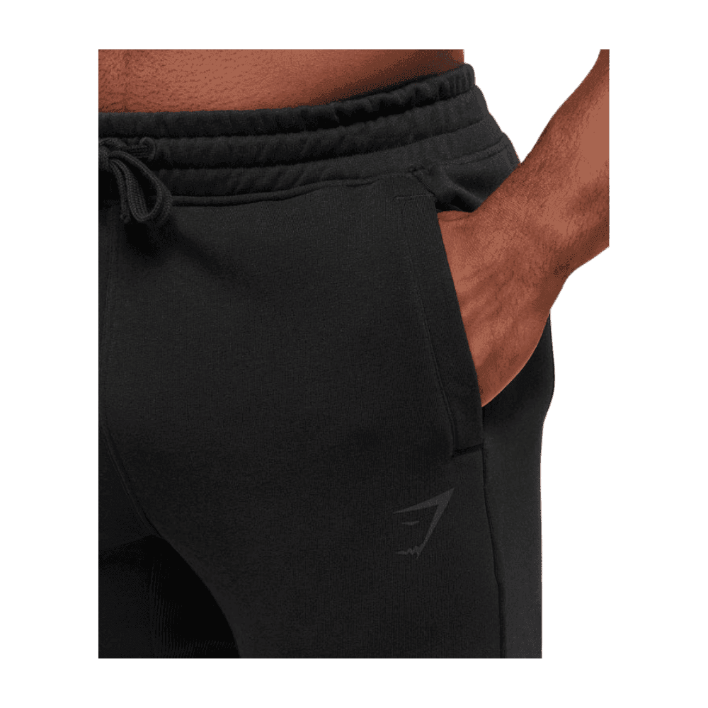 Gymshark Power Wordmark Jogger Oversized Fit Black - HypeFly India View 5