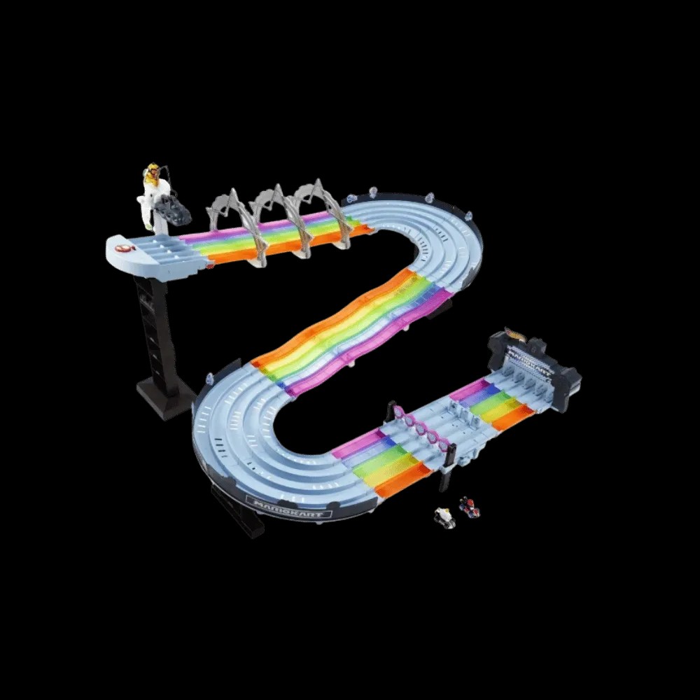 Hot Wheels Mario Kart Rainbow Road Raceway Set 1/64 Scale - HypeFly India View 3