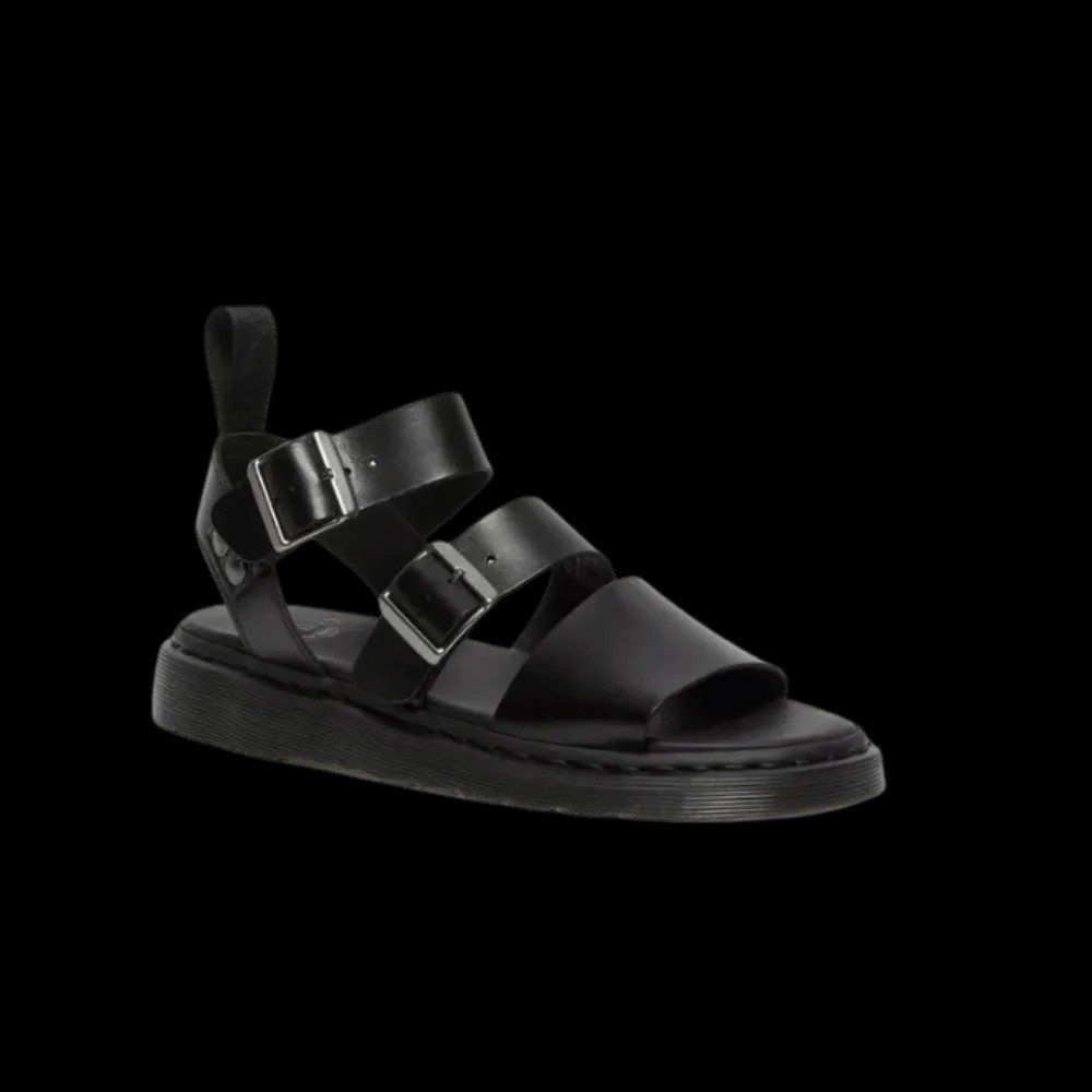 Dr Martens Gryphon Brando Leather Gladiator Sandals BLACK  - HypeFly India View 2