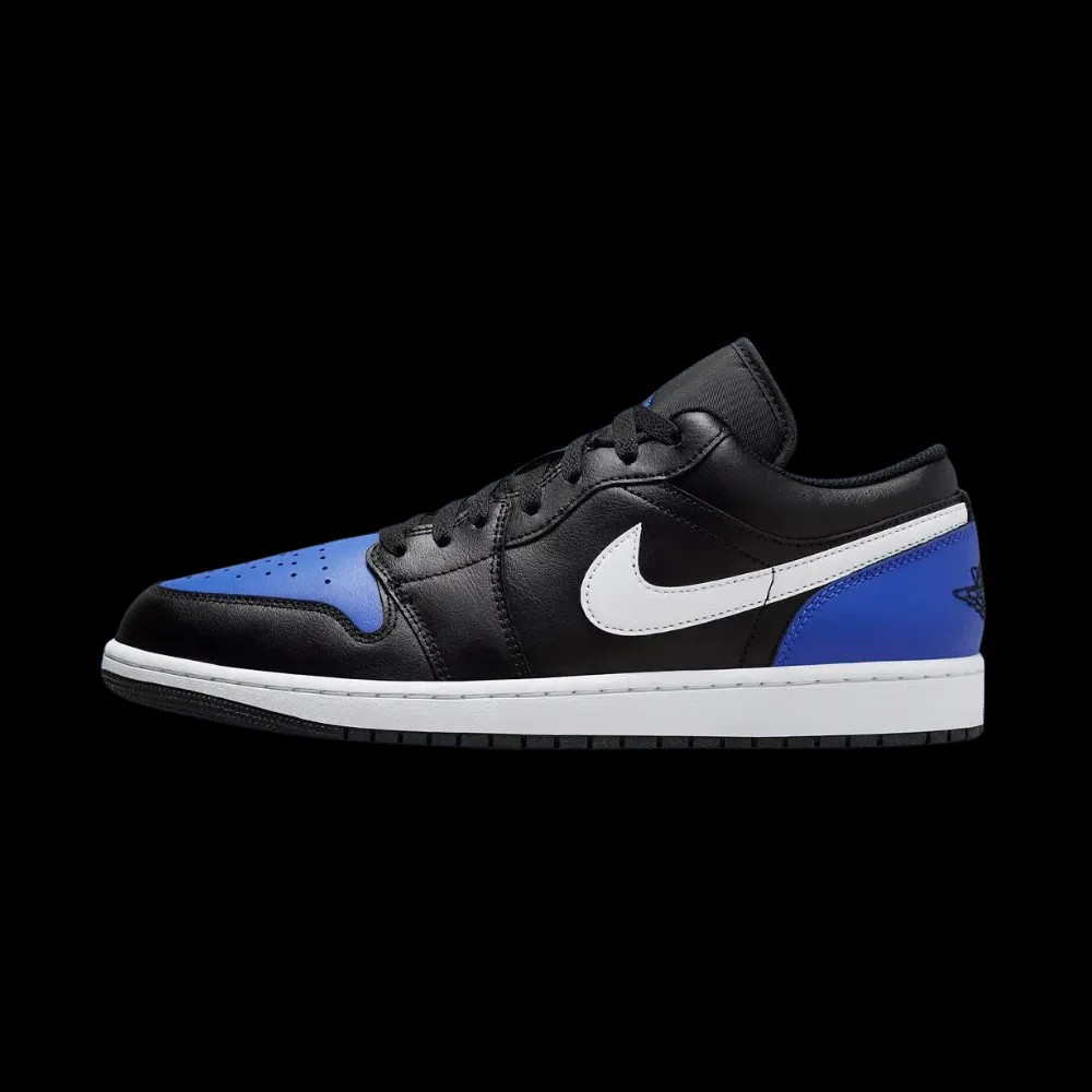 Air Jordan 1 Low Black Royal Toe - HypeFly India View 3