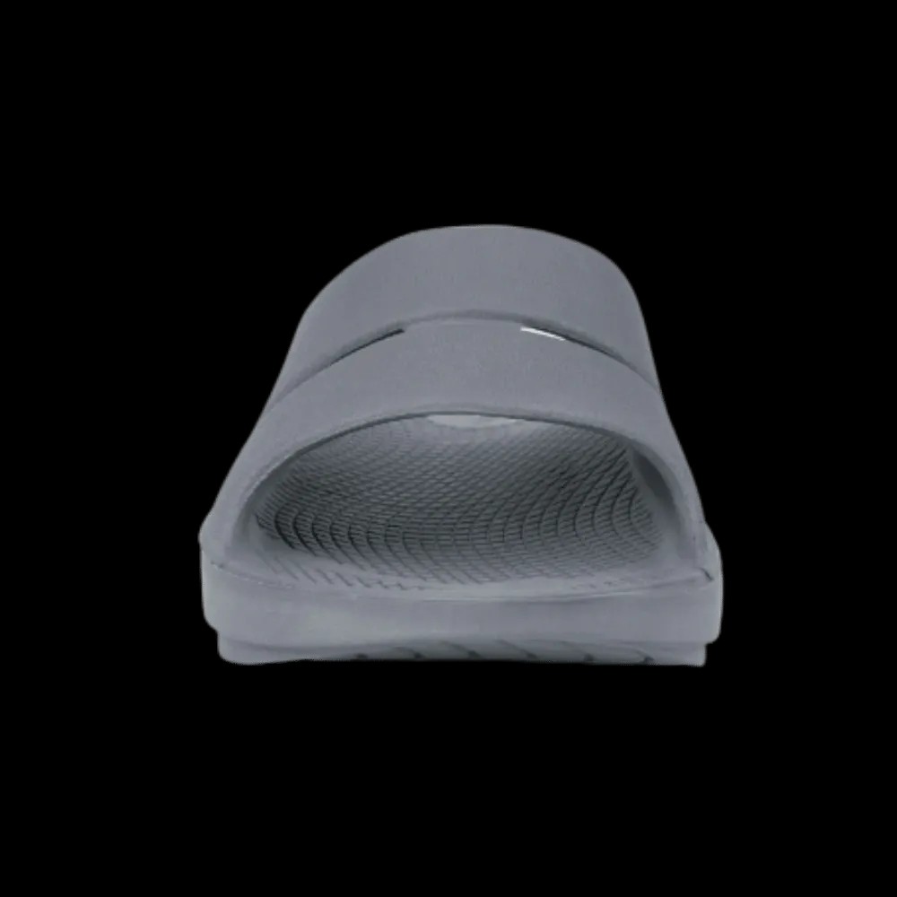 Oofos OOahh Slide Sandal Slate - HypeFly India View 3