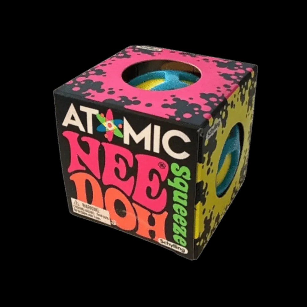 NeeDoh Atomic Squishy Fidget Toy Blue Yellow - HypeFly India View 1