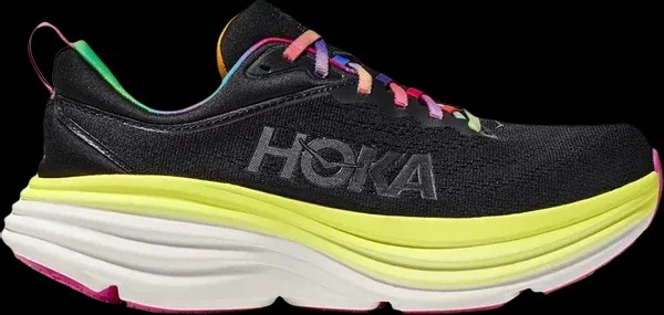 Hoka Bondi 8 Black/Citrus Glow - HypeFly India View 1