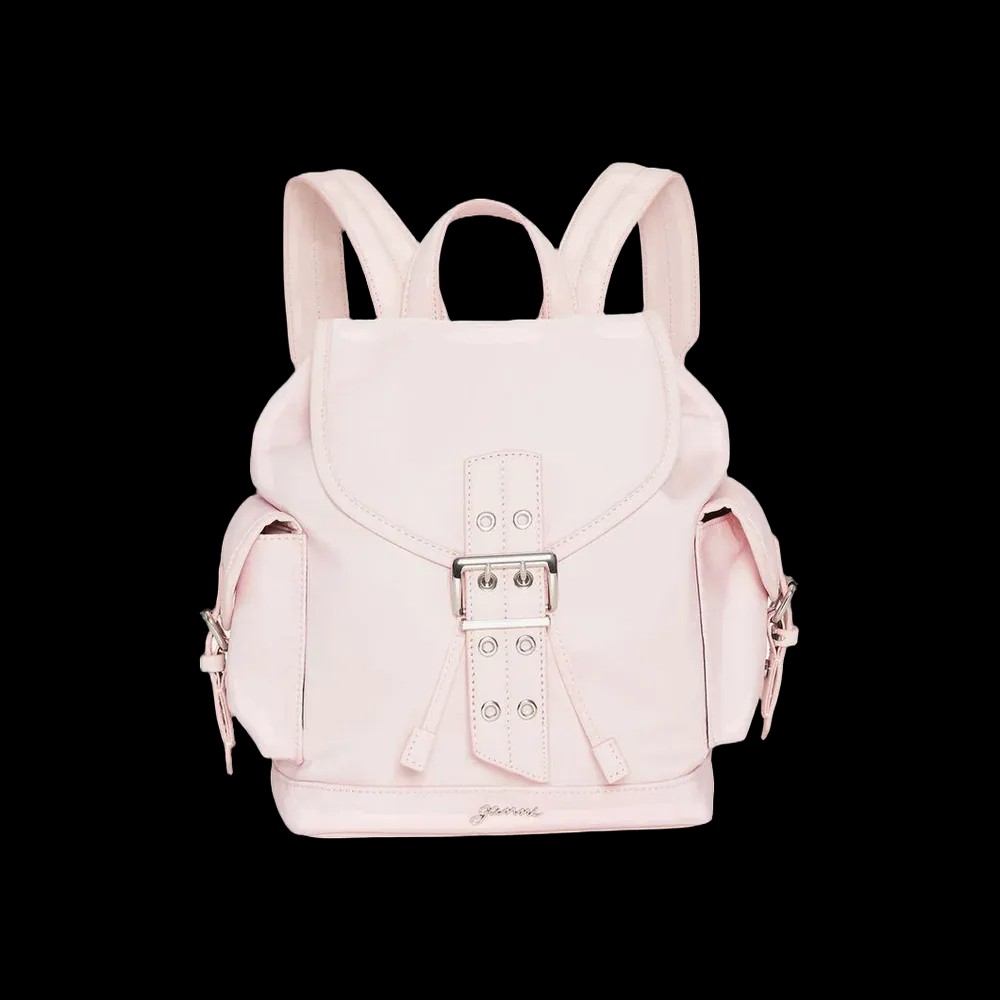 Ganni Pink Small Bucky Backpack	 - HypeFly India View 1