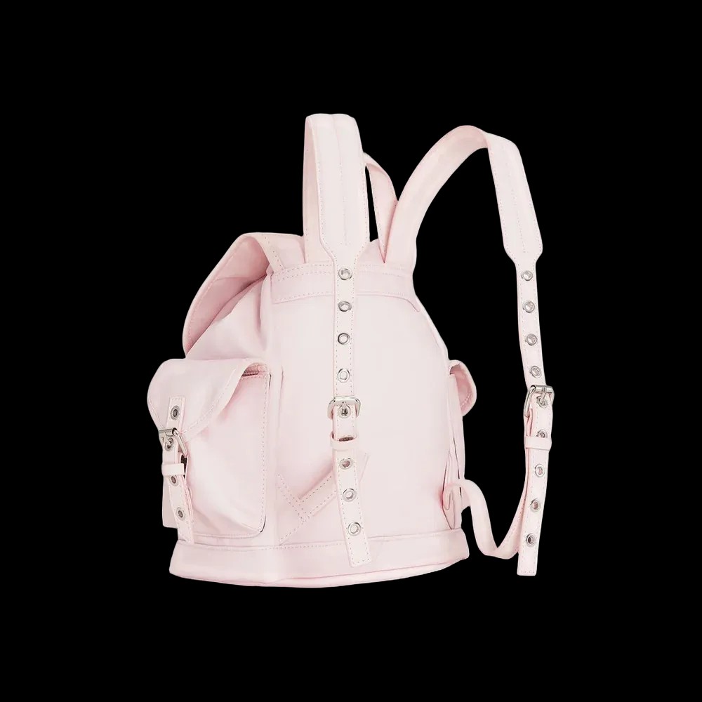 Ganni Pink Small Bucky Backpack	 - HypeFly India View 2