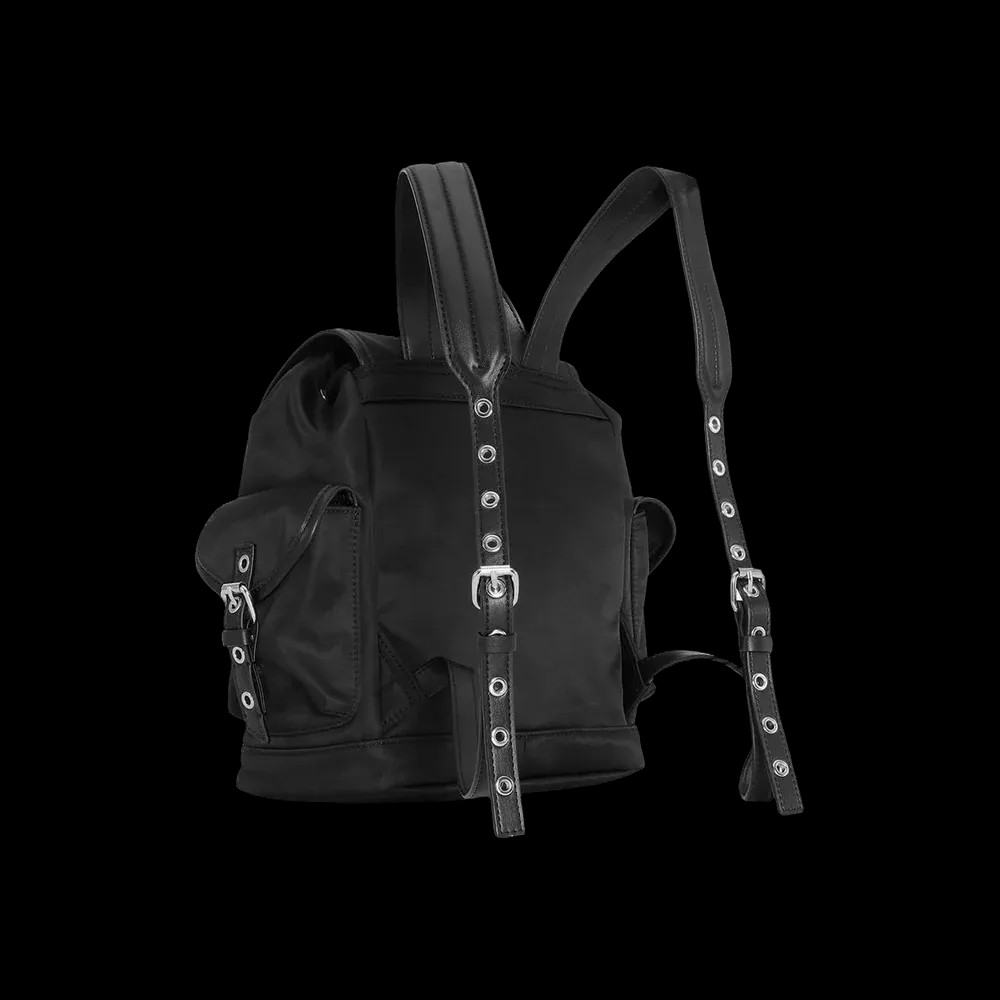 Ganni Black Small Bucky Nylon Backpack	 - HypeFly India View 2