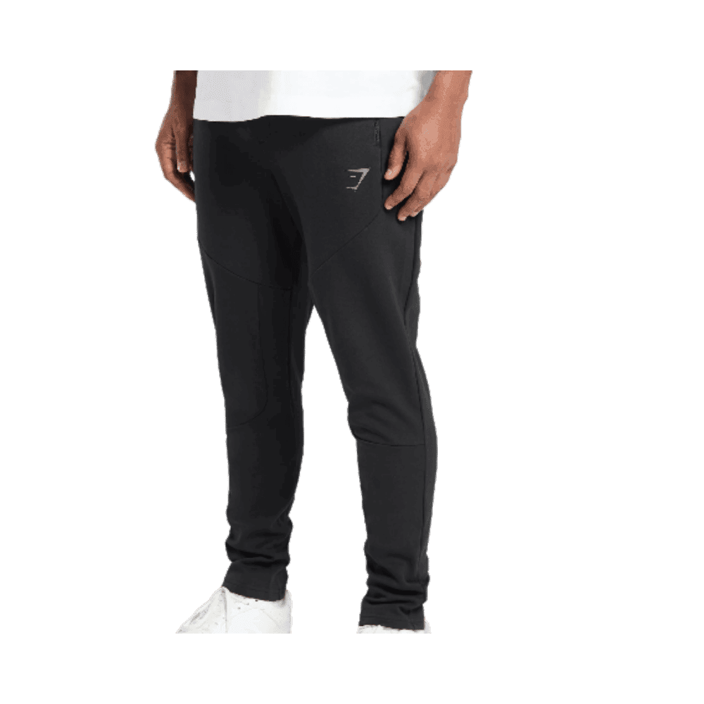 Gymshark Interlock Tech Joggers Black - HypeFly India View 2